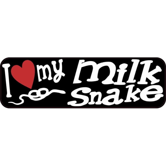 10in x 3in I Love My Milk Snake Magnet Car Door Magnetic Truck Pet Magnets