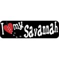 thumbnail image 1 of 10in x 3in I Love My Savannah Cat Magnet Magnetic Truck Magnets Pet, 1 of 1