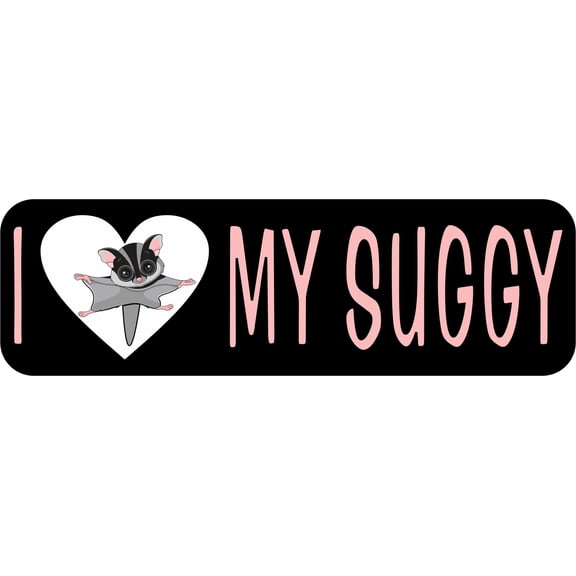 10in x 3in I Love My Suggy Magnet