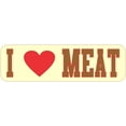 thumbnail image 1 of 10in x 3in I love Meat Funny Bumper Sticker Decal Window Car Stickers Vinyl Decals, 1 of 1