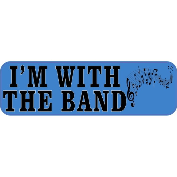 StickerTalk Im with the Band Vinyl Sticker, 10 inches by 3 inches