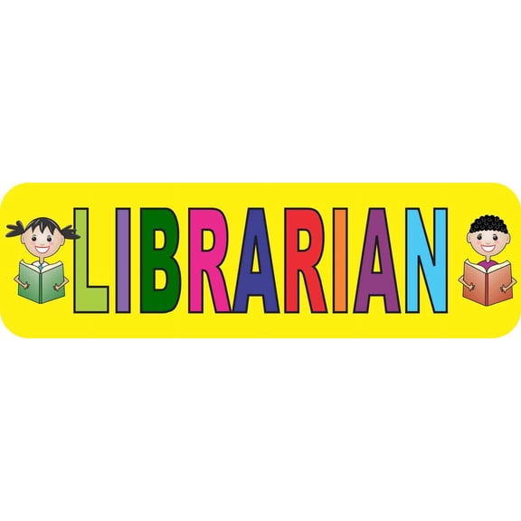 10in x 3in Librarian Bumper Sticker Window Car Decal Stickers Vinyl Truck Decals