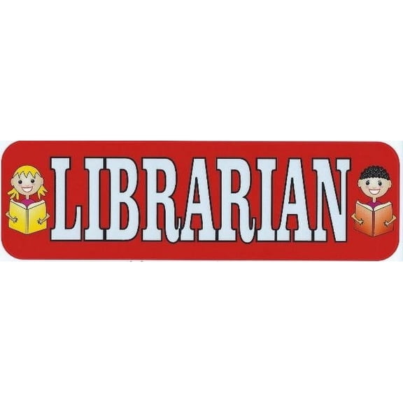 10in x 3in Librarian Bumper Sticker Window Decal Truck Stickers Vinyl Car Decals