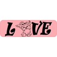 thumbnail image 1 of 10in x 3in Love Yorkie Bumper Sticker Vinyl Pet Dog Decal Animal Stickers, 1 of 1