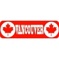 thumbnail image 1 of 10in x 3in Maple Leaf Vancouver Magnet Canada Magnets, 1 of 1
