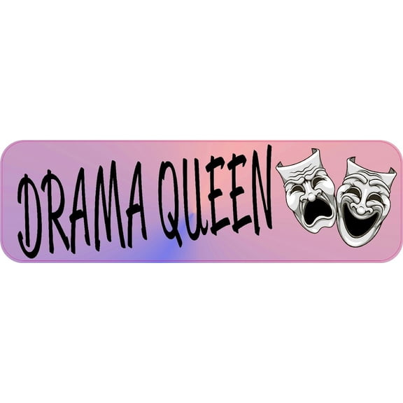 10in x 3in Masks Drama Queen Magnet