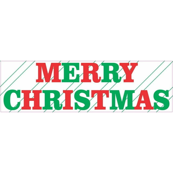 10in x 3in Merry Christmas Vinyl Bumper Sticker Decal Car Stickers Decals