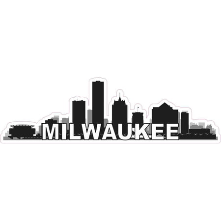 10in x 3in Milwaukee Skyline Sticker