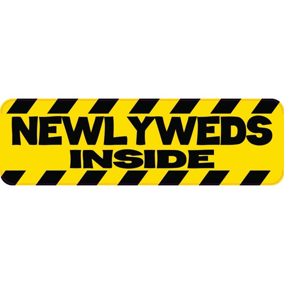 10in x 3in Newlyweds Inside Magnet
