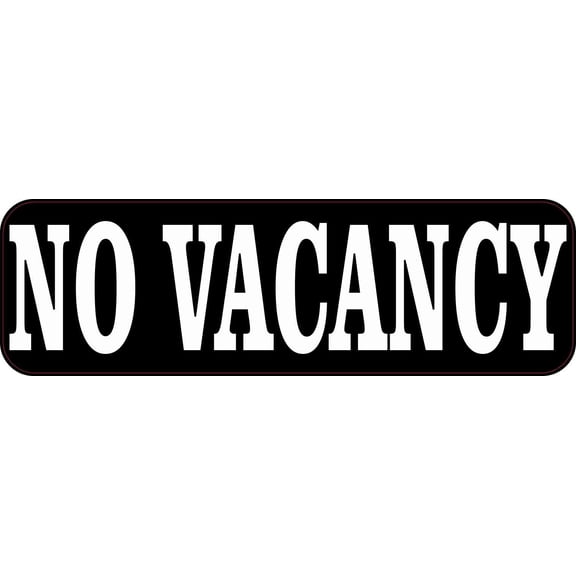 10in x 3in No Vacancy Magnet Magnetic Business Sign  Signs Magnets