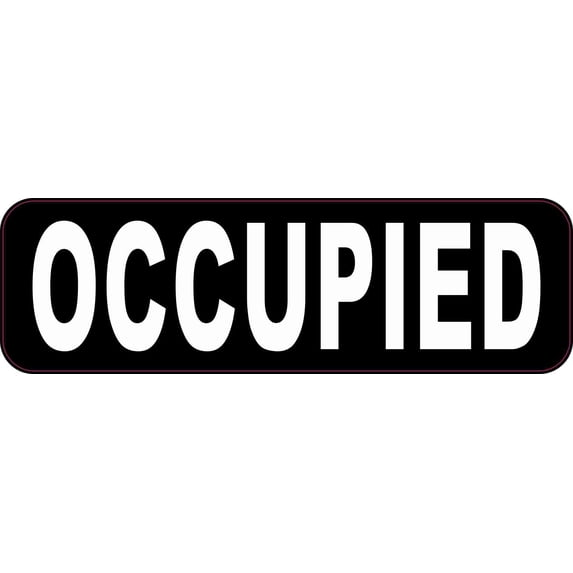 10in x 3in Occupied Magnet