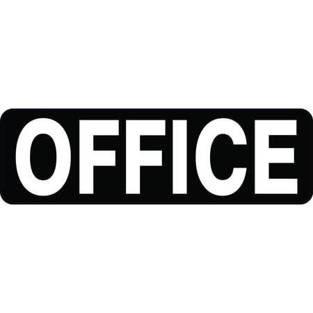 10in x 3in Office Vinyl Sticker