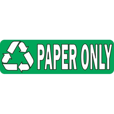 10in x 3in Paper Only Permanent Vinyl Sticker