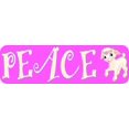 thumbnail image 1 of 10in x 3in Peace Lamb Sheep Vinyl Vehicle Bumper Sticker Car Dec, 1 of 1