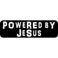 thumbnail image 1 of 10in x 3in Powered by Jesus Bumper Sticker, 1 of 3
