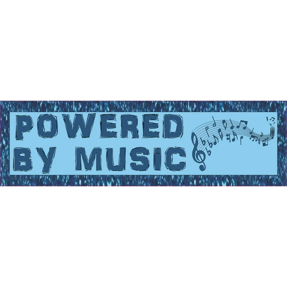 StickerTalk Powered by Music Magnet, 10 inches by 3 inches