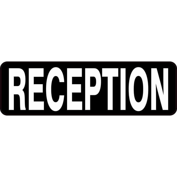 10in x 3in Reception Magnet Magnetic Business Sign Vinyl  Magnets