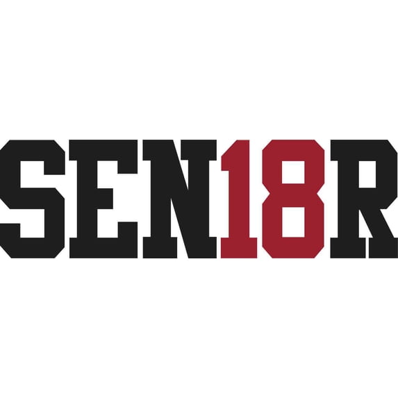 10in x 3in Red SEN18R Sticker