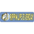thumbnail image 1 of 10in x 3in Rippin Lips Bumper Sticker Vinyl Sports Fishing Decal Stickers, 1 of 3