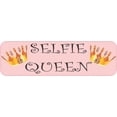 thumbnail image 1 of 10in x 3in Selfie Queen Sticker Vinyl Funny Bumper Decal Window, 1 of 1