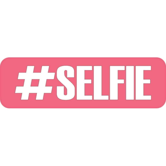 10in x 3in #Selfie Sticker Vinyl Funny Decal Car Truck Bumper Stickers