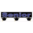 thumbnail image 1 of StickerTalk Blue Senior Vinyl Sticker, 10 inches x 3 inches, 1 of 3