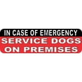 thumbnail image 1 of 10in x 3in Service Dogs On Premises Magnet Magnetic Sign  Magnets, 1 of 1