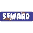 thumbnail image 1 of 10in x 3in Seward Bumper Sticker Vinyl Alaska Flag Decal Vehicle Stickers, 1 of 1