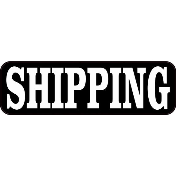 10in x 3in Shipping Sticker