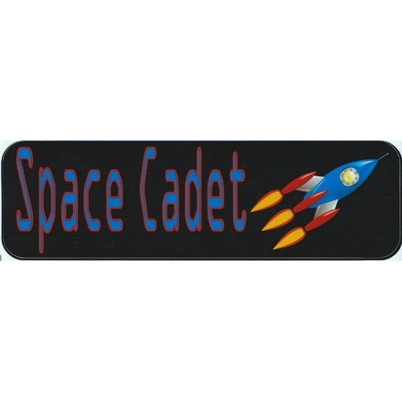 10in x 3in Space Cadet Bumper Sticker Vinyl Truck Decal Car Window Stickers Decals