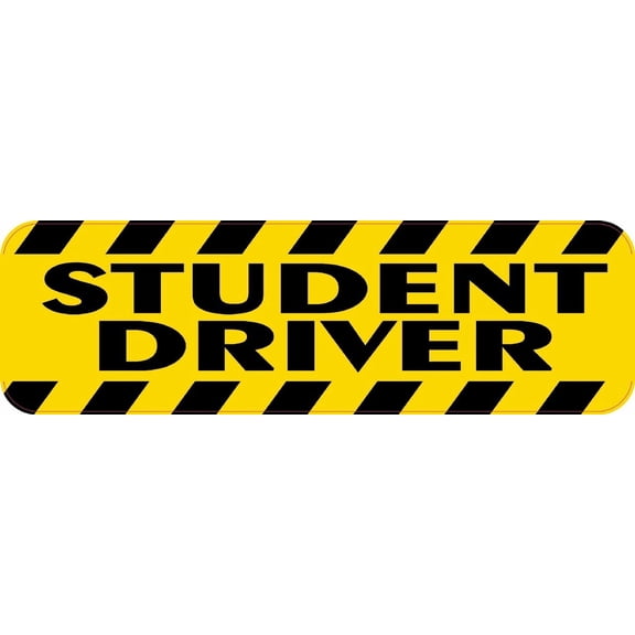 StickerTalk Student Driver Magnet, 10 inches by 3 inches