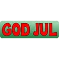 thumbnail image 1 of 10in x 3in Swedish God Jul Sticker Vinyl Merry Christmas Decal Stickers, 1 of 1