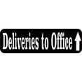thumbnail image 1 of 10in x 3in Up Arrow Deliveries to Office Sticker, 1 of 1