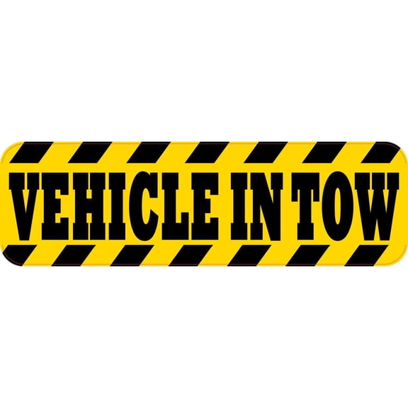 10in x 3in Vehicle in Tow Sticker