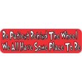 thumbnail image 1 of StickerTalk Be Patient Behind the Wheel Vinyl Sticker, 10 inches x 3 inches, 1 of 3
