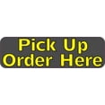 thumbnail image 1 of 10in x 3in Yellow Pick Up Order Here Magnet Magnetic Business Sign Magnets, 1 of 1