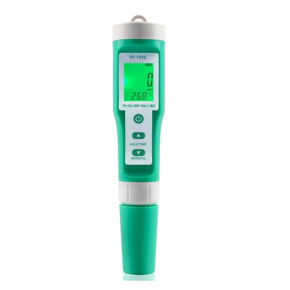10in1 PH/EC/TDS/ORP/H2/SALT/Fertility/S.G/M/Temp Water Quality Meter Digital Multifunction Tester