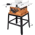thumbnail image 1 of 10inch 15A 5000RPM Portable Table Saw with Stand & Safety Switch, Push Stick, 90°Cross Cut & 0-45°Cutting, PIONEERWORKS Multifunctional Table Saw for Woodworking, DIY Working, 1 of 7