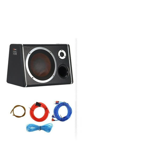 10inch 900W Car Subwoofer HIFI Slim Under-Seat Bass Powered Car Speaker Subwoofer Power Amplifier Speaker Processor ,Compact Circuitry