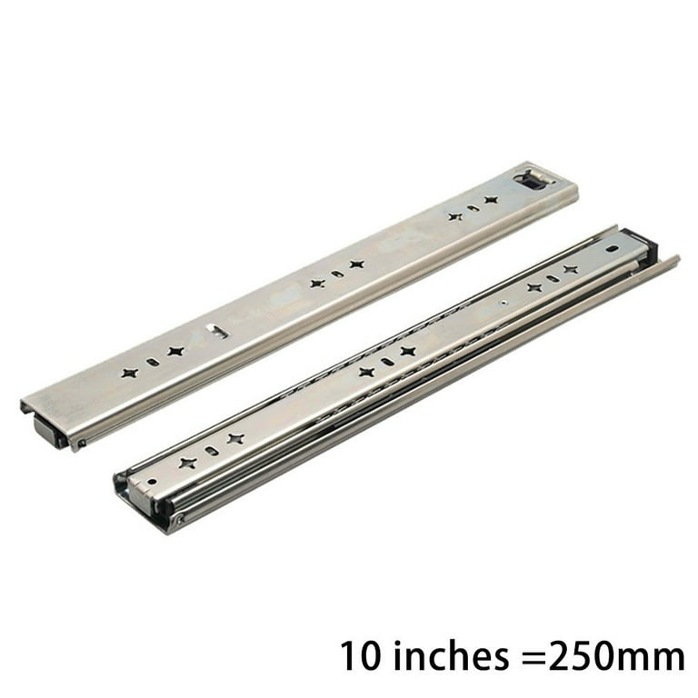 10inch Drawer Slides Side Mount Rails, Heavy Duty Full Extension 
