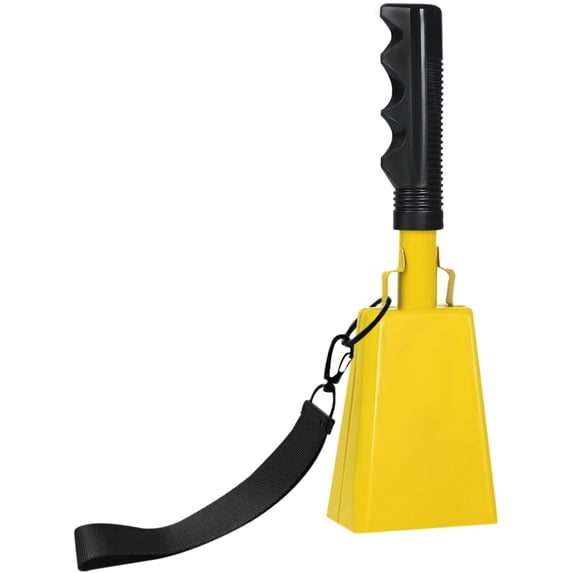 10inch Metal Cowbells with Handle, 1 count Cow Bells with Wrist Strap ...