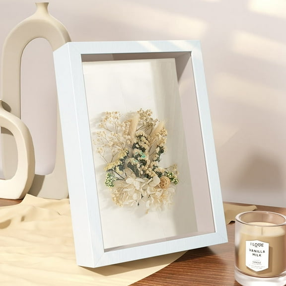 10inch Shadow Box Frame Display Case, Display Case Box for Memorabilia, Baby Items, Wedding Memories, Crafts, Tickets and Photos B