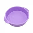 thumbnail image 1 of 10inch Silicone Mould for Baking Cake Round High-temperature Resistant Oven Bread Baking Plate Kitchen Useful Muffin Mold Gadget, 1 of 10