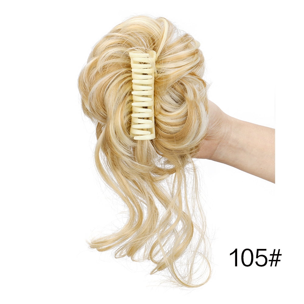 10inch Synthetic Fluffy Short Ponytail Claw Clip Wig Ponytail Extensions Curly Ponytail Ladies Black Brown Hair Clip for Women