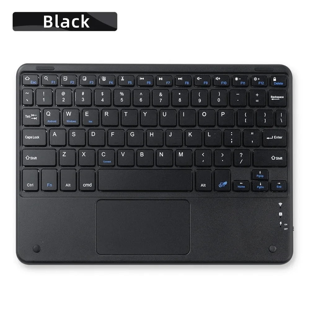 10inch Wireless Bluetooth Spanish Keyboard Desktop Office Wireless Touchable Keyboard Mouse For For Android IOS Windows Tablet