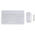 thumbnail image 1 of 10inch Wireless Keyboard and Mouse RGB Backlit Rechargeable Bluetooth Keyboard and Mouse Combo Kit White, 1 of 9