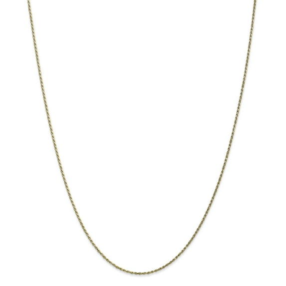 10k 1.15mm Machine Made Diamond-cut 1 Rope Chain