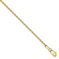thumbnail image 1 of 10k 1.3mm Machine Made Diamond Cut Rope Chain in 10k Yellow Gold, 1 of 3