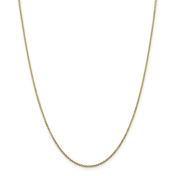 10k 1.3mm Solid Diamond-Cut Cable Chain