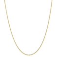 thumbnail image 1 of 10k 1.55mm Carded Cable Rope Chain Necklace - 2.3 Grams - 16 Inch, 1 of 2